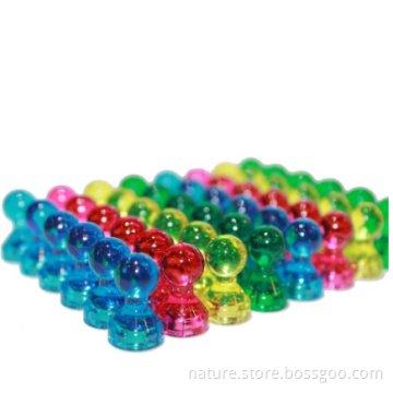 colorful plastic neodymium push pin magnet
